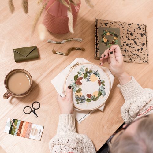 Stitch Happy Embroidery kits Autumn/Winter Line sheet